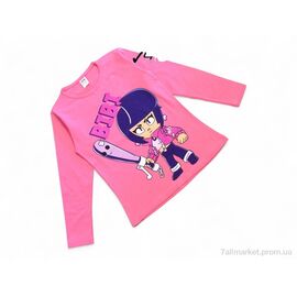 Батник дитячий Весна/осінь 4105 кораловий (4 шт. р.сітка9-12) "Kids-modnik" недорого оптом від прямого постачальника