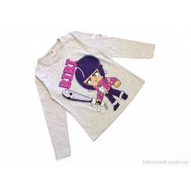 Батник дитячий Весна/осінь 4105 св.сірий (4 шт. р.сітка9-12) "Kids-modnik" недорого оптом від прямого постачальника