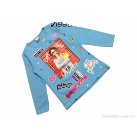 Батник дитячий Весна/осінь 18887 блакитний (3 шт. р.сітка10-13) "Kids-modnik" недорого оптом від прямого постачальника