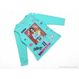 Батник дитячий Весна/осінь 18887 св.бірюзовий (4 шт. р.сітка10-13) "Kids-modnik" недорого оптом від прямого постачальника