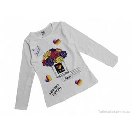 Батник дитячий Весна/осінь 1685 молочний (4 шт. р.сітка9-12) "Kids-modnik" недорого оптом від прямого постачальника