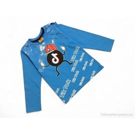Батник дитячий Весна/осінь 2107 синій (4 шт. р.сітка2-8) "Kids-modnik" недорого оптом від прямого постачальника