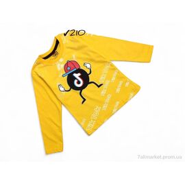 Батник дитячий Весна/осінь 2107 жовтий (4 шт. р.сітка2-8) "Kids-modnik" недорого оптом від прямого постачальника