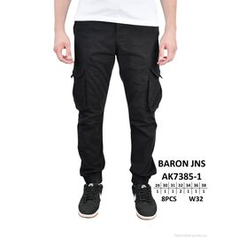 Чоловічі брюки Весна/осінь AK7385-1 (8 шт. р.сітка29-38) "Baron" недорого оптом від прямого постачальника