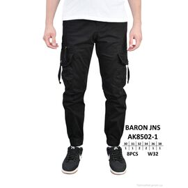 Чоловічі брюки Весна/осінь AK8502-1 (8 шт. р.сітка30-38) "Baron" недорого оптом від прямого постачальника