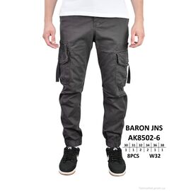 Чоловічі брюки Весна/осінь AK8502-6 (8 шт. р.сітка30-38) "Baron" недорого оптом від прямого постачальника