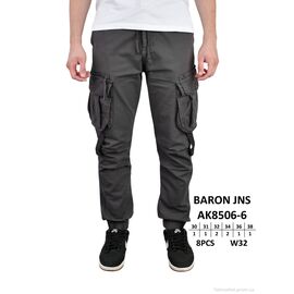 Чоловічі брюки Весна/осінь AK8506-6 (8 шт. р.сітка30-38) "Baron" недорого оптом від прямого постачальника