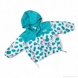 Вітровка дитяча Весна/осінь 17313 зелений (5 шт. р.сітка90-130) "Kids-modnik" недорого оптом від прямого постачальника