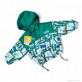 Вітровка дитяча Весна/осінь 17303 зелений (5 шт. р.сітка90-130) "Kids-modnik" недорого оптом від прямого постачальника