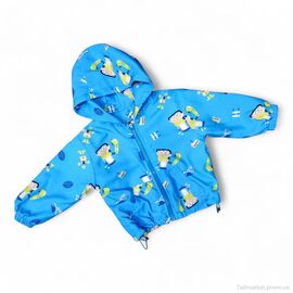 Вітровка дитяча Весна/осінь 17203 синій (5 шт. р.сітка90-130) "Kids-modnik" недорого оптом від прямого постачальника