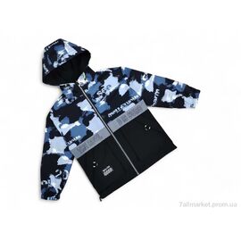 Вітровка дитяча Весна/осінь 2121 блакитний (4 шт. р.сітка150-180) "Kids-modnik" недорого оптом від прямого постачальника