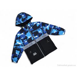 Вітровка дитяча Весна/осінь 2121 електрик (4 шт. р.сітка150-180) "Kids-modnik" недорого оптом від прямого постачальника