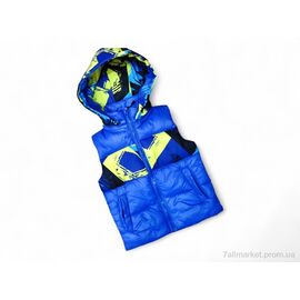 Фотография Жилетка детская Весна/осень 908 електрик (5 шт. р.сетка 98-122) "Kids-modnik" недорого оптом от прямого поставщика