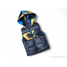 Фотография Жилетка детская Весна/осень 908 т.сірий (5 шт. р.сетка 98-122) "Kids-modnik" недорого оптом от прямого поставщика