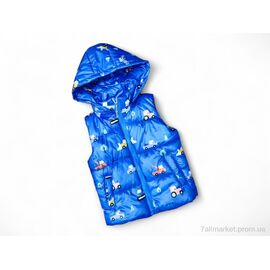 Жилетка дитяча Весна/осінь 905 електрик (5 шт. р.сітка98-122) "Kids-modnik" недорого оптом від прямого постачальника