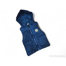 Фотография Жилетка детская Весна/осень G9 т.синій (3 шт. р.сетка L-2XL) "Kids-modnik" недорого оптом от прямого поставщика