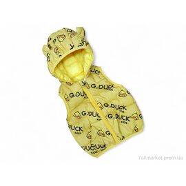 Жилетка дитяча Весна/осінь G13 жовтий (5 шт. р.сітка90-130) "Kids-modnik" недорого оптом від прямого постачальника