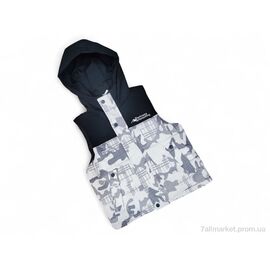 Жилетка дитяча Весна/осінь 2506 кремовий (4 шт. р.сіткаL-3XL) "Kids-modnik" недорого оптом від прямого постачальника