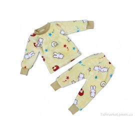 Дитяча піжама Весна/осінь КТ3 жовтий зірочки (3 шт. р.сітка1-3) "Kids-modnik" недорого оптом від прямого постачальника