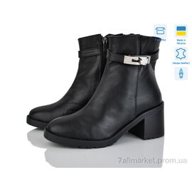 Фотография Ботинки женские стильные Весна/осень 2512-6 чорний к. байка (6 пар р.36-40) "L.Shoes" недорого оптом от прямого поставщика