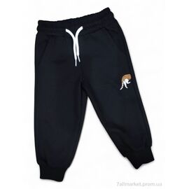 Штани дитячі спортивні Весна/осінь 20124 чорний (4 шт. р.сітка1-4) "Kids-modnik" недорого оптом від прямого постачальника