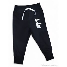 Штани дитячі спортивні Весна/осінь 20126 чорний (4 шт. р.сітка1-4) "Kids-modnik" недорого оптом від прямого постачальника