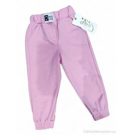 Штани дитячі спортивні Весна/осінь 1428 рожевий (3-7) (5 шт. р.сітка3-7) "Kids-modnik" недорого оптом від прямого постачальника