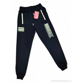 Фотография Брюки детские спортивные Весна/осень 582 чорний (13-16) (4 шт. р.сетка 13-16) "Kids-modnik" недорого оптом от прямого поставщика