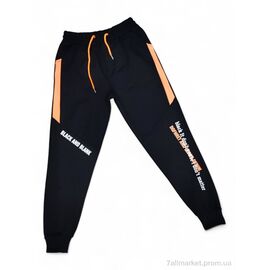 Фотография Брюки детские спортивные Весна/осень 1043 чорний (4 шт. р.сетка 13-16) "Kids-modnik" недорого оптом от прямого поставщика