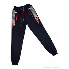 Штани дитячі спортивні Весна/осінь 1005 темно-синій (4 шт. р.сітка13-16) "Kids-modnik" недорого оптом від прямого постачальника