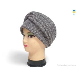 Чалма жіноча Весна/осінь 0321 сірий (2 шт. р.сітка56-62) "Mabi" недорого оптом від прямого постачальника