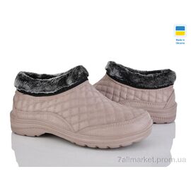 Фотография Галоши женские зима Крок Б03 св.коричневий (12 пар р.37-42) "Vladimir" недорого оптом от прямого поставщика