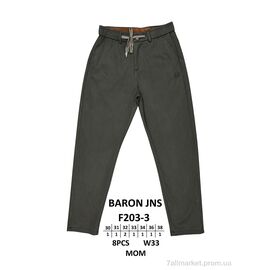 Чоловічі брюки Весна/осінь F203-3 (8 шт. р.сітка30-38) "Baron" недорого оптом від прямого постачальника