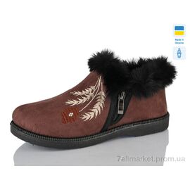 Фотография Бурки женские зима NP13 коричневий (6 пар р.37-41) "Lot Shoes" недорого оптом от прямого поставщика