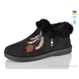 Бурки жіночі Зима NP13 чорний (6 пар р.37-41) "Lot Shoes" недорого оптом від прямого постачальника