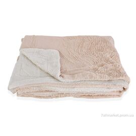 Фотография Плед  11401 l.beige 160*200 (1 шт. р.сетка ) "Obuvok" недорого оптом от прямого поставщика