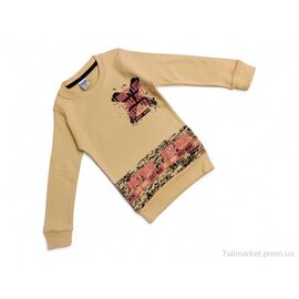 Батник дитячий Весна/осінь 2030 гірчичний (5 шт. р.сітка3-7) "Kids-modnik" недорого оптом від прямого постачальника