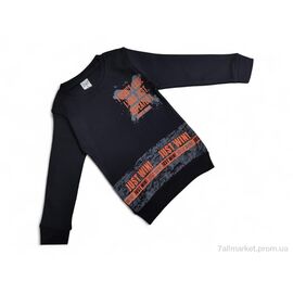 Батник дитячий Весна/осінь 2030 чорний (5 шт. р.сітка3-7) "Kids-modnik" недорого оптом від прямого постачальника