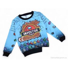 Батник дитячий Весна/осінь 1007 блакитний (5 шт. р.сітка8-16) "Kids-modnik" недорого оптом від прямого постачальника