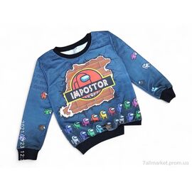 Батник дитячий Весна/осінь 1007 т.синій (5 шт. р.сітка8-16) "Kids-modnik" недорого оптом від прямого постачальника