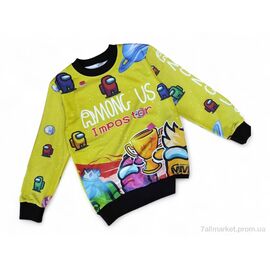 Батник дитячий Весна/осінь 1007 жовтий (5 шт. р.сітка8-16) "Kids-modnik" недорого оптом від прямого постачальника