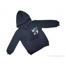 Батник дитячий Зима 3002 чорний (5 шт. р.сітка3-7) "Kids-modnik" недорого оптом від прямого постачальника