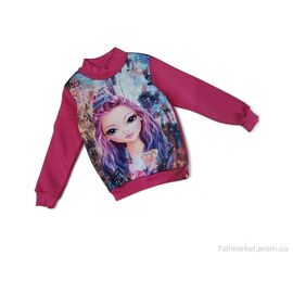 Батник дитячий Зима 4107 малиновий (4 шт. р.сітка5-8) "Kids-modnik" недорого оптом від прямого постачальника