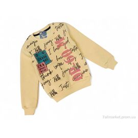 Батник дитячий Зима 12015 жовтий (5 шт. р.сітка8-12) "Kids-modnik" недорого оптом від прямого постачальника