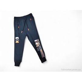 Фотография Брюки детские спортивные Зима 521 чорний (4 шт. р.сетка 9-12) "Kids-modnik" недорого оптом от прямого поставщика