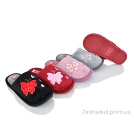 Фотография Тапки женские для дома Весна/осень A8129 mix (6 пар р.36-41) "Vladimir" недорого оптом от прямого поставщика