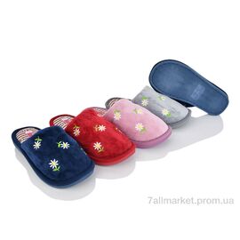 Фотография Тапки женские для дома Весна/осень A8132 mix (6 пар р.36-41) "Vladimir" недорого оптом от прямого поставщика