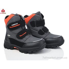 Дутики дитячі утеплені Зима FG2398-3D (8 пар р.33-38) "KIMBOO" недорого оптом від прямого постачальника