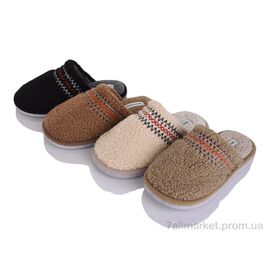 Фотография Тапки женские для дома зима MD10225 mix (24 пар р.36-41) "YZY" недорого оптом от прямого поставщика