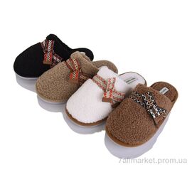 Фотография Тапки женские для дома зима MD10234 mix (24 пар р.36-41) "YZY" недорого оптом от прямого поставщика